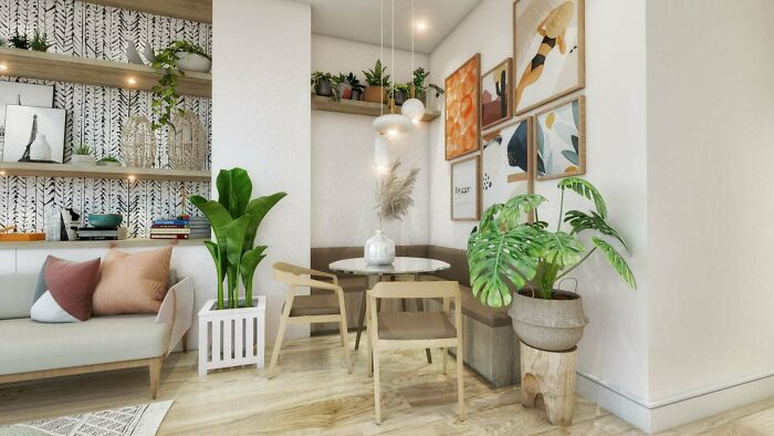 Painting on the white wall 