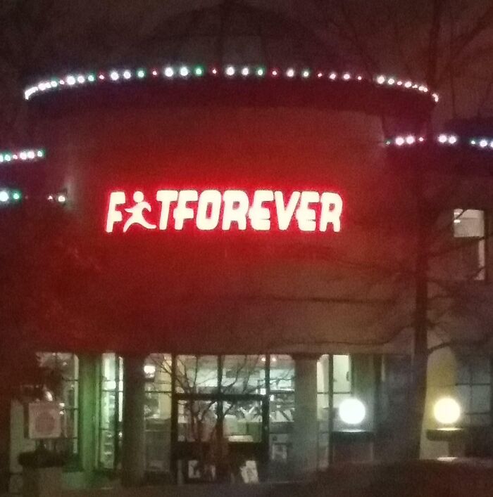 An Unfortunate Logo For A Fitness Center