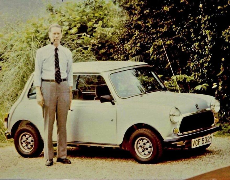 My Grandfather With His Mini, And Me With Mine