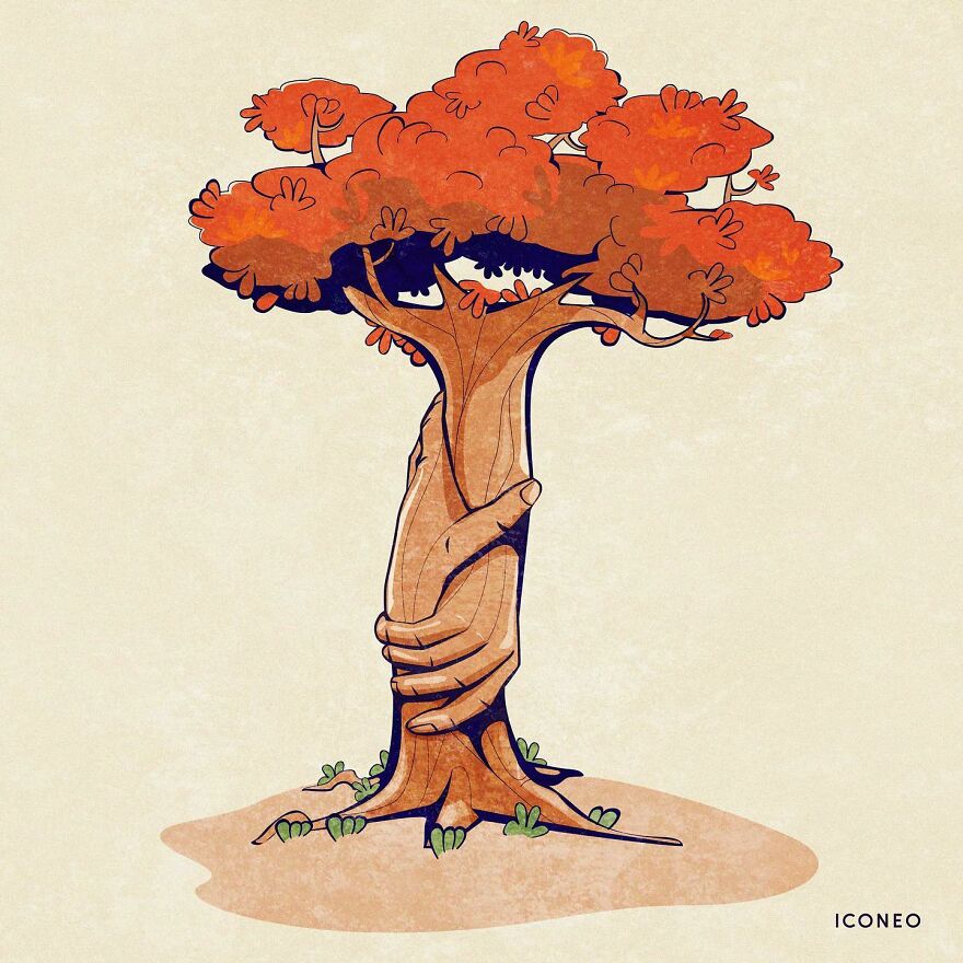 Artist’s New Ironic Illustrations That Questions Society’s Sanity