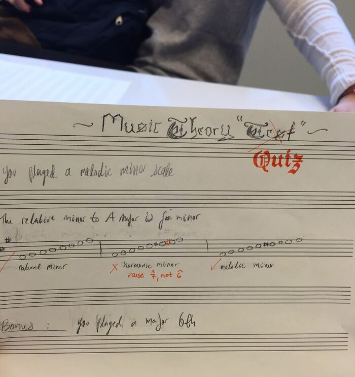 My Teacher Drew Me This When I Called A Quiz A Test