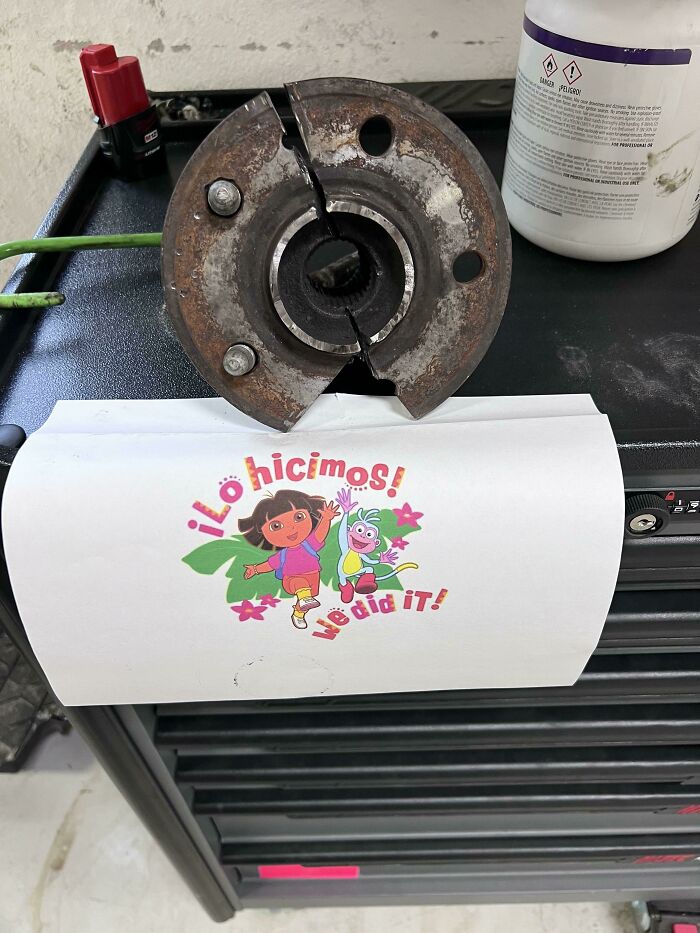 Told The Younger Kids On Night Shift They Couldn’t Get The Axle Out Without A Press…