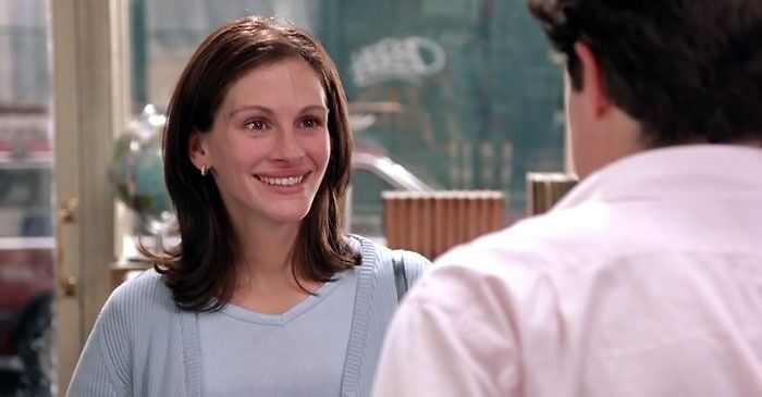 Anna smiling in the book store 