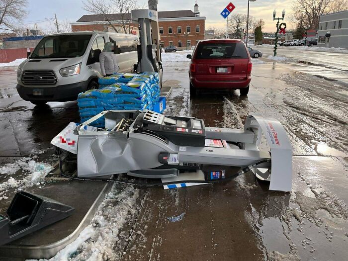 Someone Hit My Pump Today At Work. No Injuries