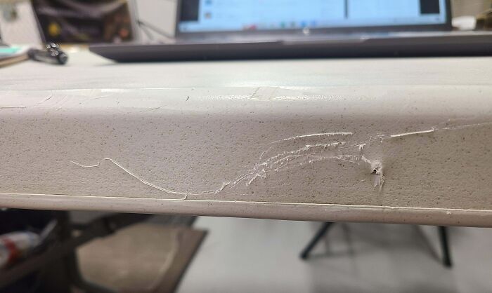 My Coworker Has Taken To Carving Things