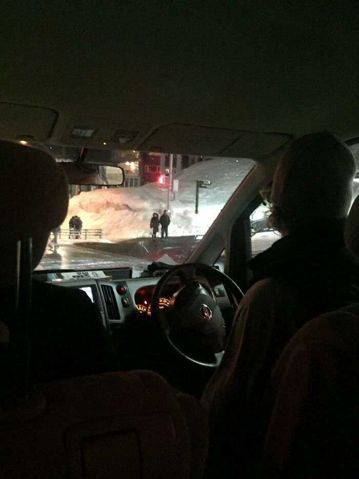 Walking In Japan, Dark, Freezing Cold, And Snowing. We Got Lost And Asked A Car Traveling Past Us How To Get Back To The Main Road. Sure Enough, He Offered Us A Ride Back To Our Hotel, Saving Us From The Menacing Conditions Outside. Thank You, Adam!