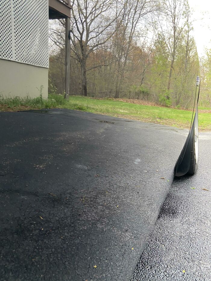 House reflecting from a car 