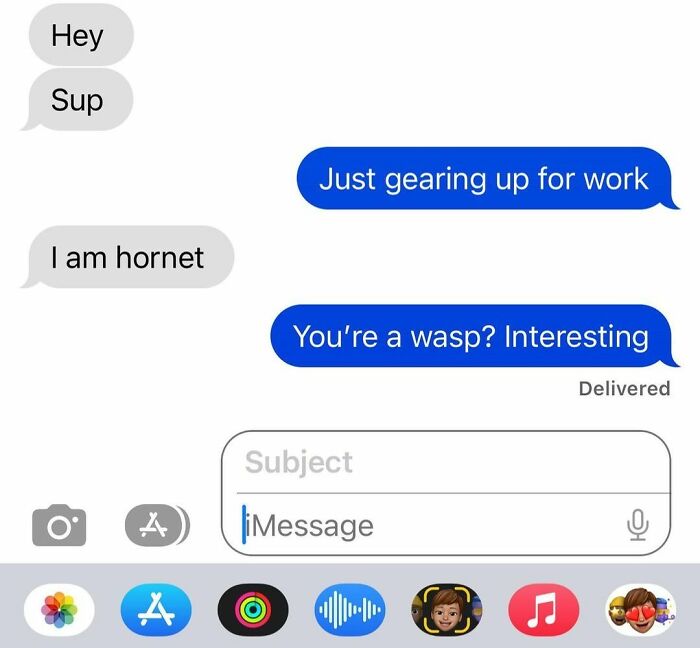 person saying he is a hornet 