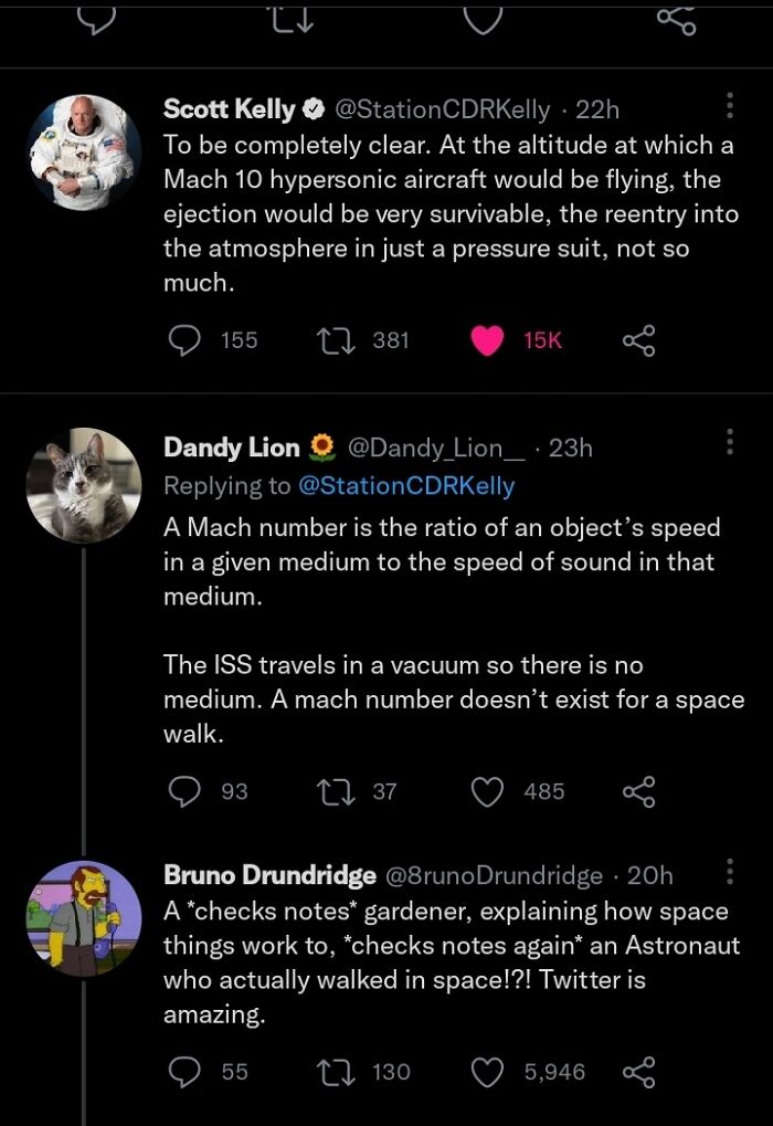 Random Person Explaining An Astronaut How Space Works