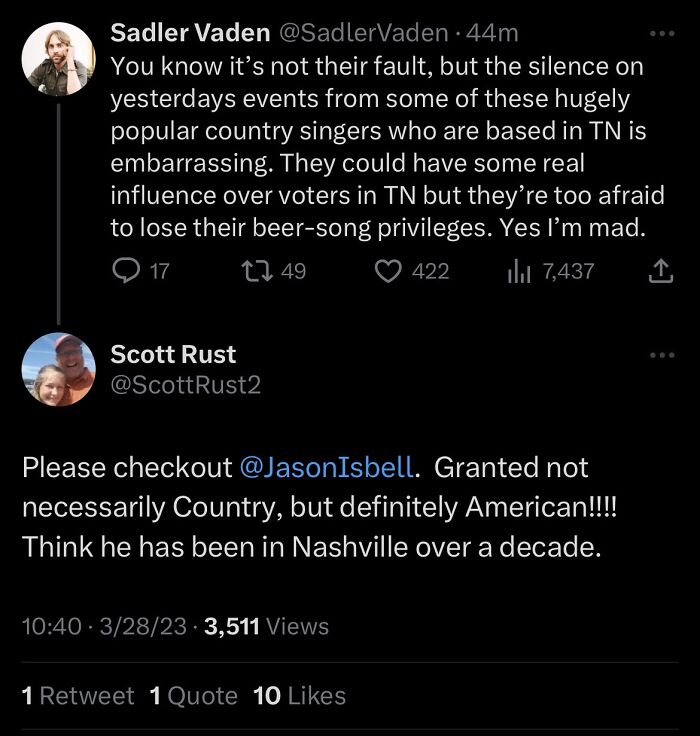 Telling A Member Of The Band About His Bandmate