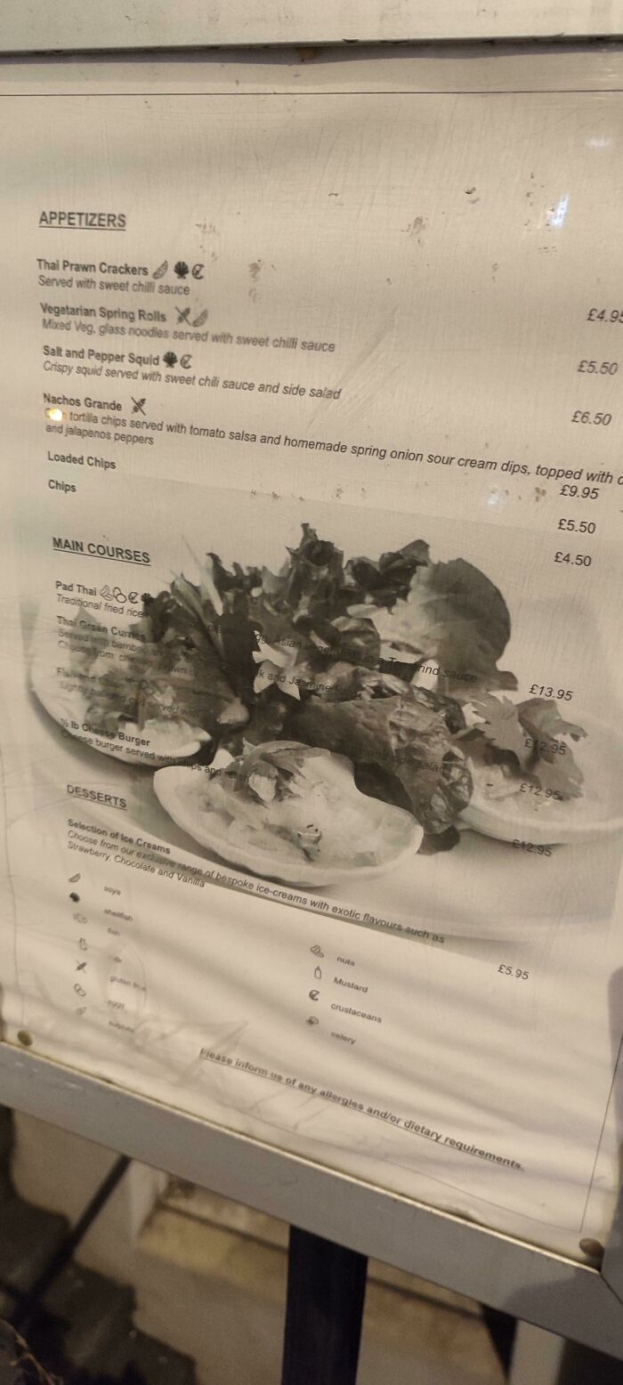 Terrible Restaurant Menu Design