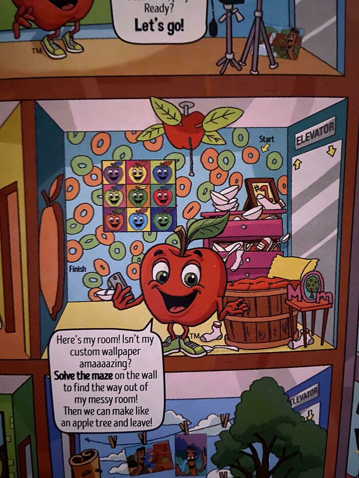 This Maze On My Apple Jacks Box Is Unsolvable