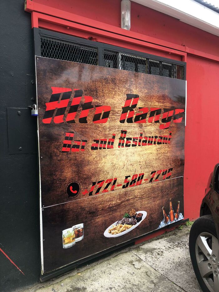 The Font On This Sign Is Really Hard To Read