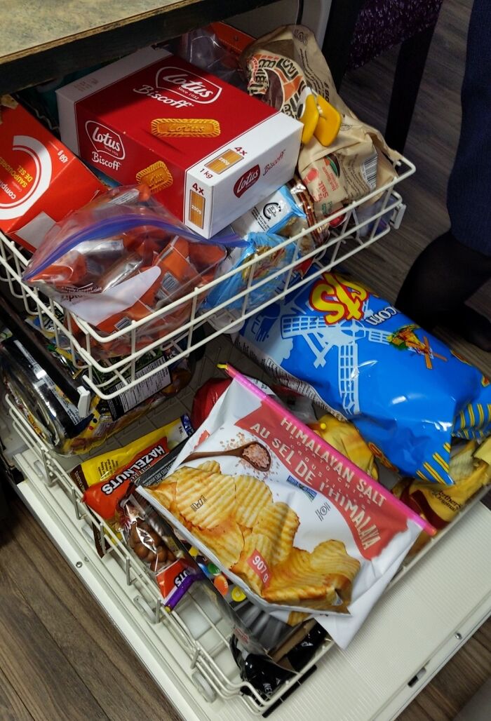My Mother Washes Her Dishes By Hand Because The Dishwasher Is Used For Other Things