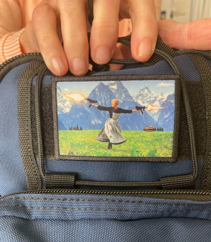 This Is The Patch On My Mom’s Gun Bag. She’s Quiet, 62, And Shoots Every Weekend