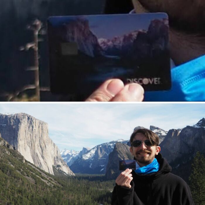 Fui al sitio que figura en mi tarjeta Discover