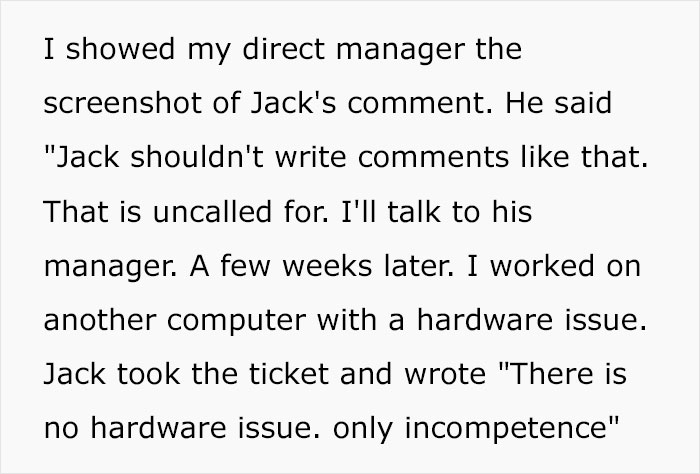 Coworker&rsquo;s Comments About This Person&rsquo;s Work Backfire After They Report Him To HR And Get Him Fired