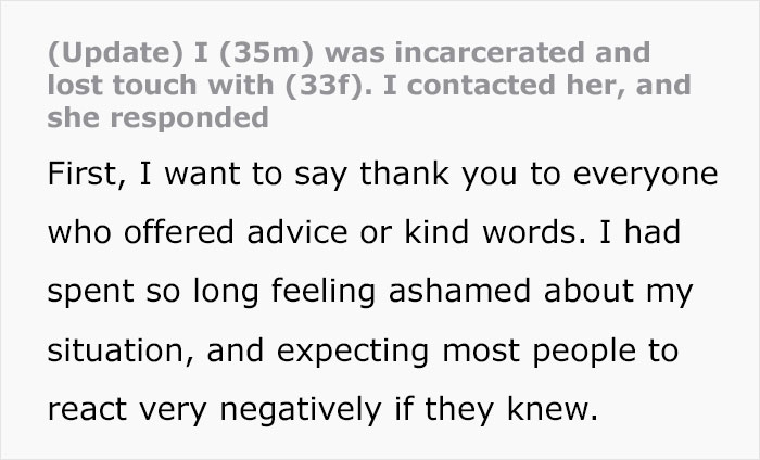 Man Asks Internet For Advice If He Should Contact GF After Being Incarcerated For 9 Years And Losing Touch