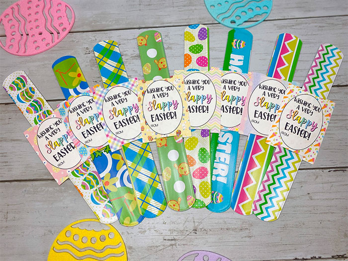 Colorful slap bracelets