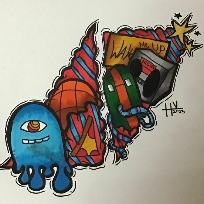 I Made These Artworks Inspired By Other Marker Creators