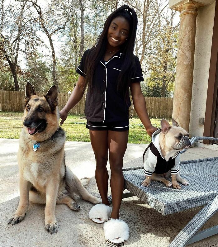Simone Biles With Lilo And Atlas