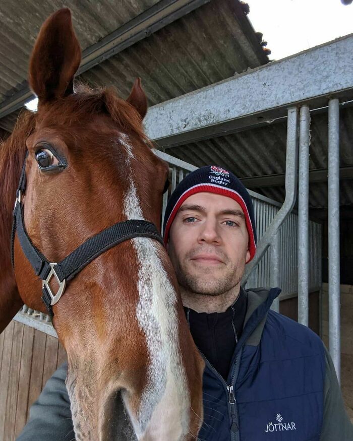 Henry Cavill With Zeus
