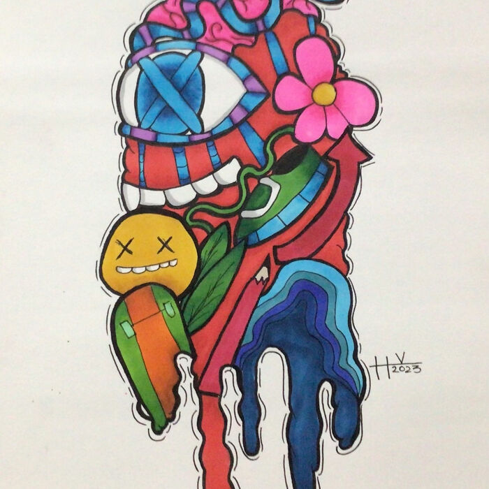 I Made These Artworks Inspired By Other Marker Creators