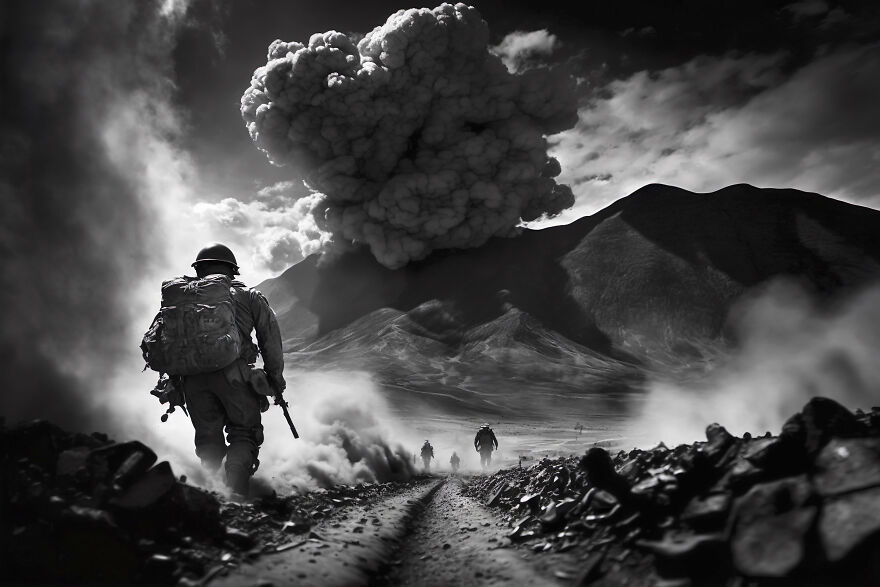 War, Irak 2003 By Baptiste Hugnet