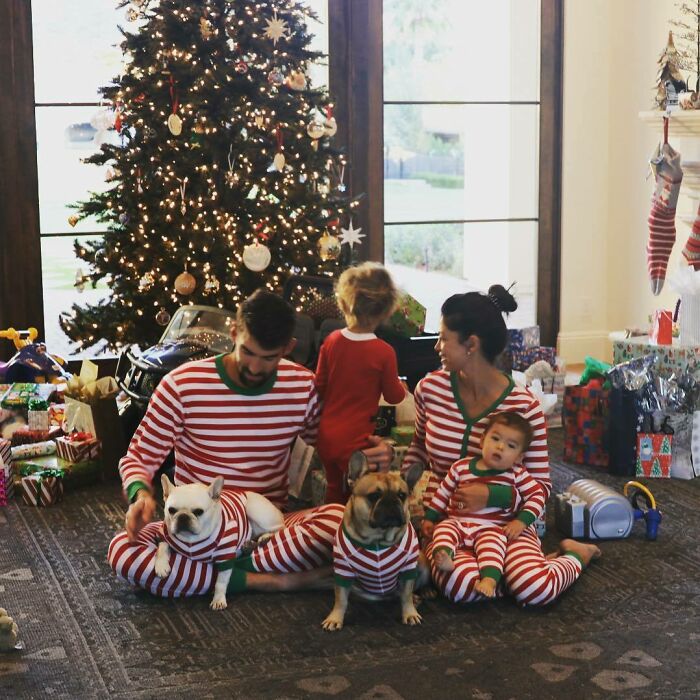 Michael Phelps With Juno And Legend