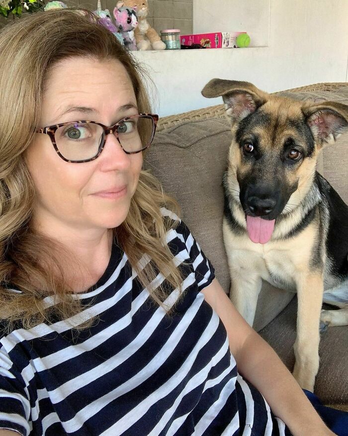 Jenna Fischer With Maggie