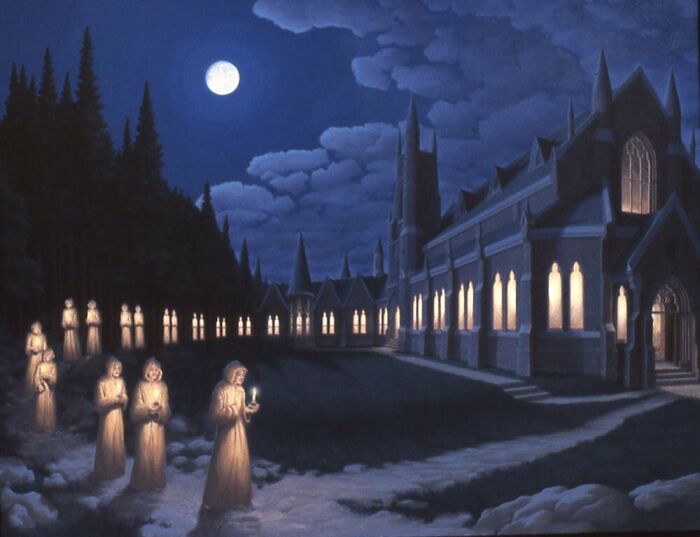 "Candlelit Cloister"