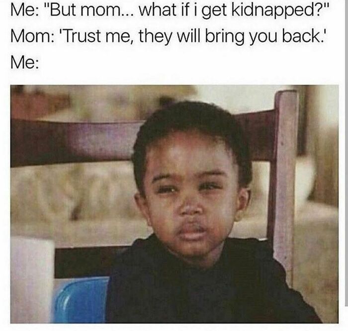 A perplexed child reacting with a skeptical expression in a spicy meme format.