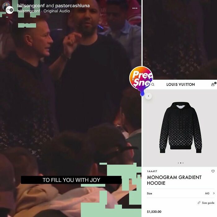 Pastor #cash Luna In The Lv Gradient Hoodie Live From Hillsong Conference