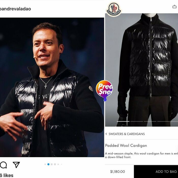 Pastor Andre Valadao Leading The People To An Elevated But Cozy Cardi-Party In The Moncler Puff