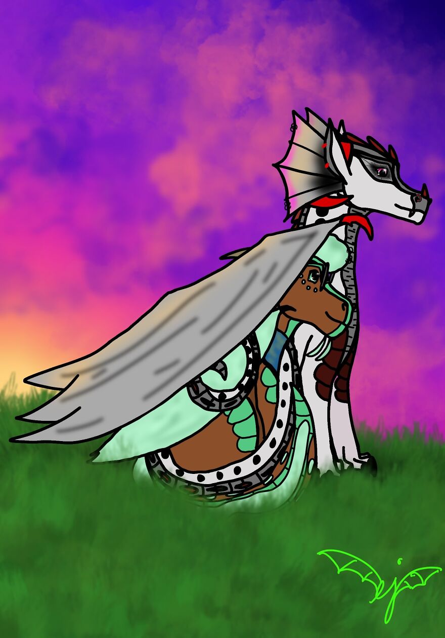 This One I Did A Few Days Ago Of My Oc’s Pluff Mud (The Little One) And Ghost Orchid (The Tall One)