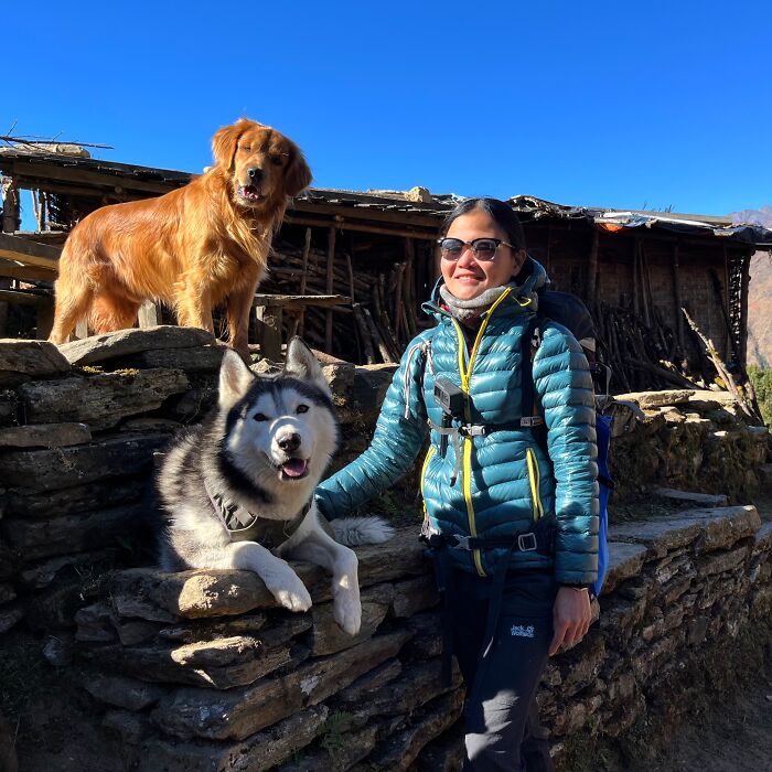 Hiking With My Two Dogs Is My Biggest Passion, Here Are Some Highlights Of Our Tsho Rolpa Glacial Lake Adventure