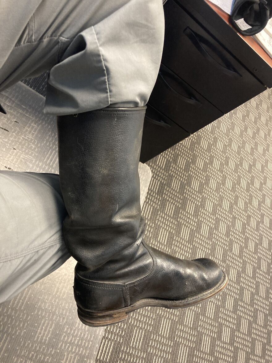 Finnish Milsurp Jackboots From Sometime Before 1980. Crazy Comfy And Re-Soled At Least Once