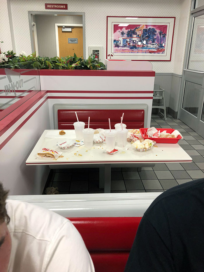 People Who Leave Tables Like This