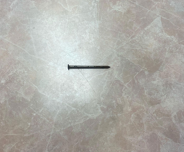 One Of Our Customers At Our Restaurant Came To Us With His Food And A Nail