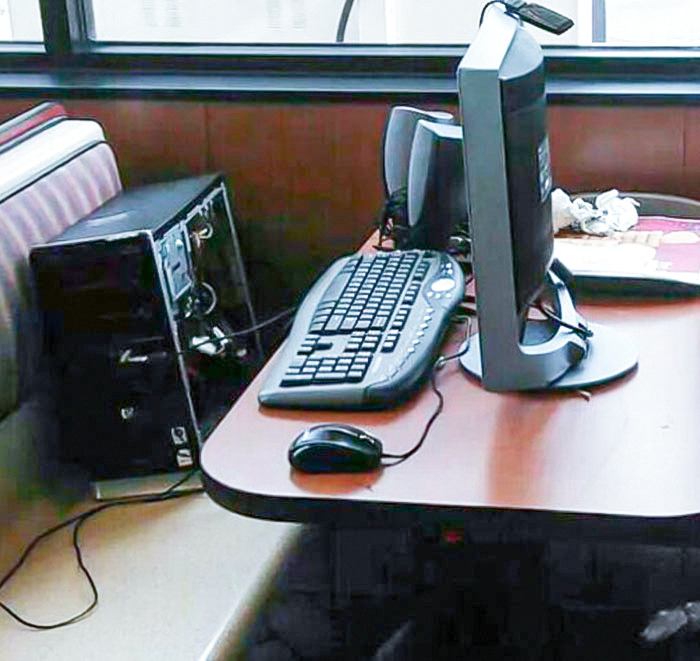 The Guy Behind Me At McDonald's Was Taking Advantage Of The Free WiFi