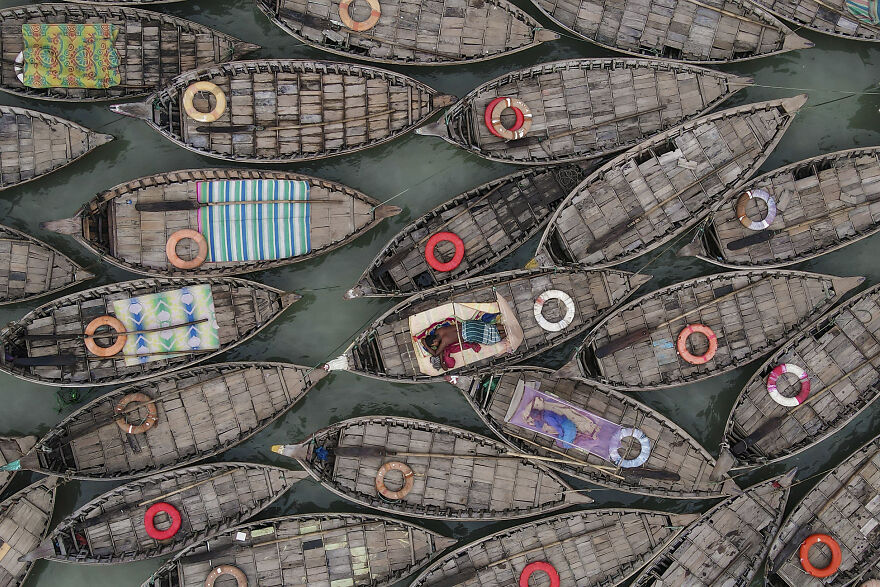 Fatigue Sleep On The Boats By Muhammad Amdad Hossain