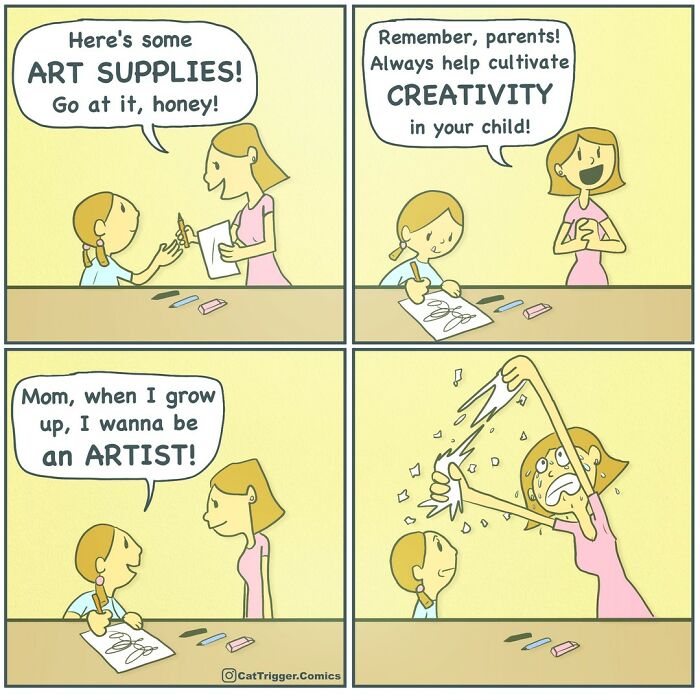 New Hilarious Comics With Weird And Twisted Endings By Cat Trigger