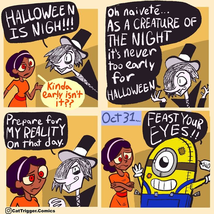 New Hilarious Comics With Weird And Twisted Endings By Cat Trigger