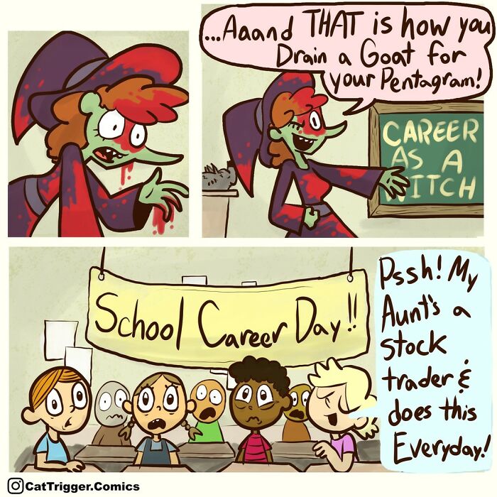 New Hilarious Comics With Weird And Twisted Endings By Cat Trigger