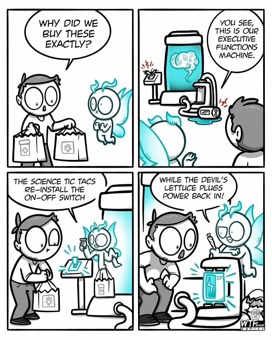 New Weirdly Funny Comics From Artists With Adhd That Are Impossible Not To Laugh