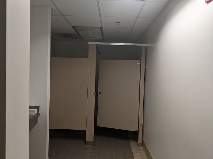 School Bathroom Late At Night