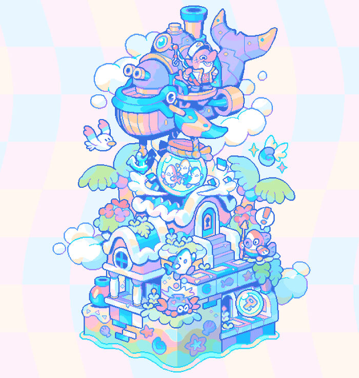 Pixelart Shark - 2022 Sharktober