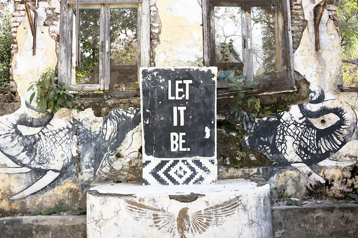 Assembly Hall, Beatles Ashram, Rishikesh, India
