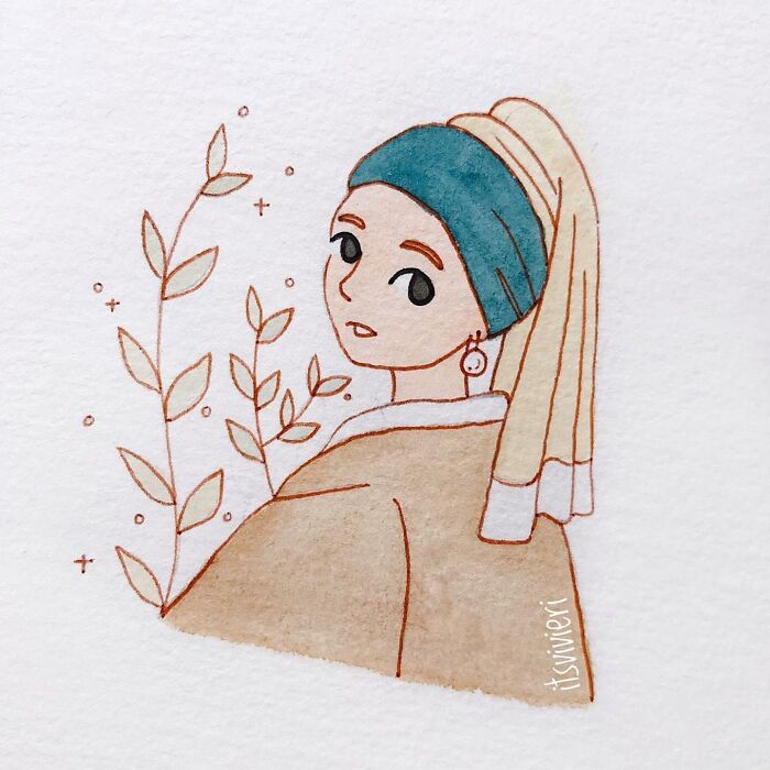 This Instagram Account Honors The Painting "Girl With A Pearl Earring "