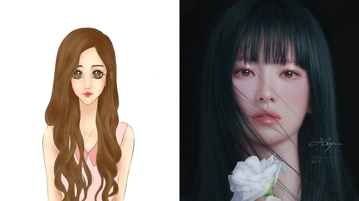 Twitter Artists Reveal Their First And Their Most Recent Artworks To Compare Their Art Improvement Over The Years (30 Pics)